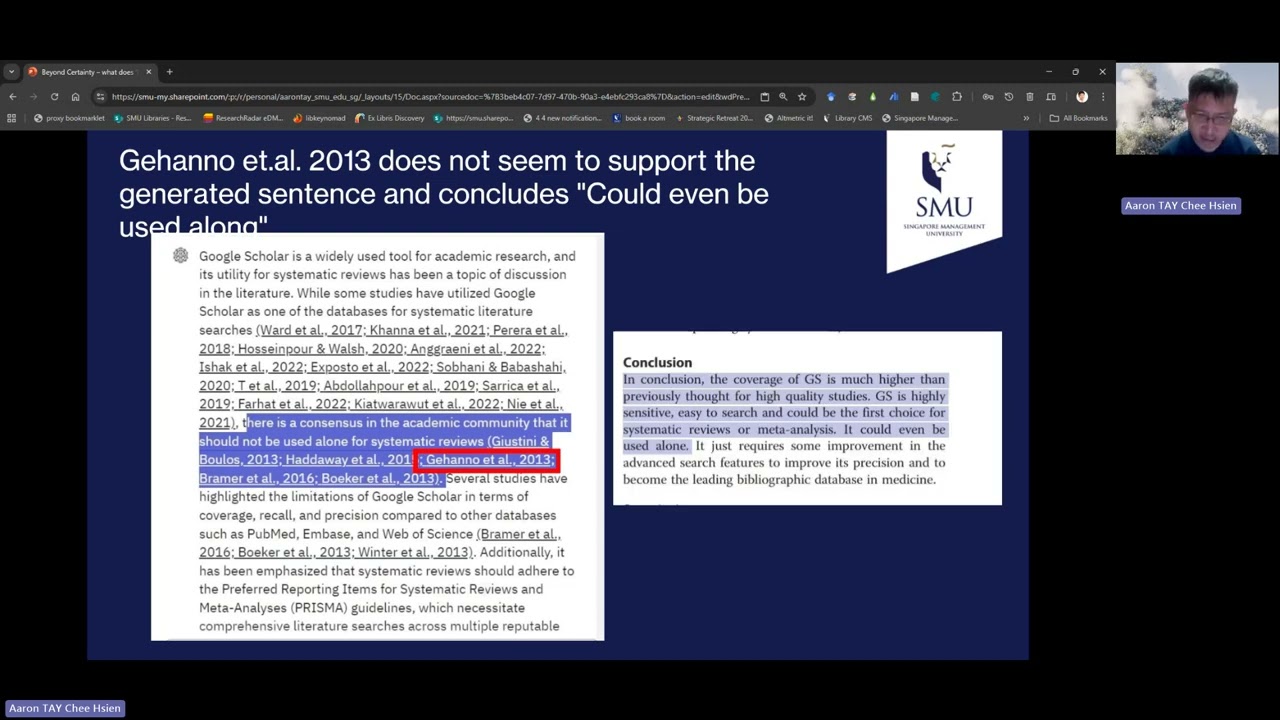 Implications of Ai powered academic search