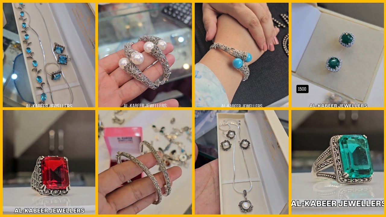 Pure 92.5;Silver jewellery collection 2025 🍁|| Silver Rings 💍|| Silver pendant set 😍 Silver Bangles 