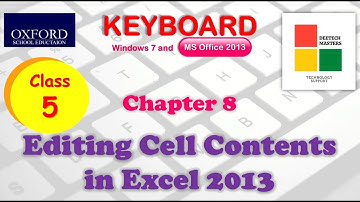 5th Oxford Editing Cell Contents in Excel 2013 | Editing Cells | Excel me cell editing kaise kare