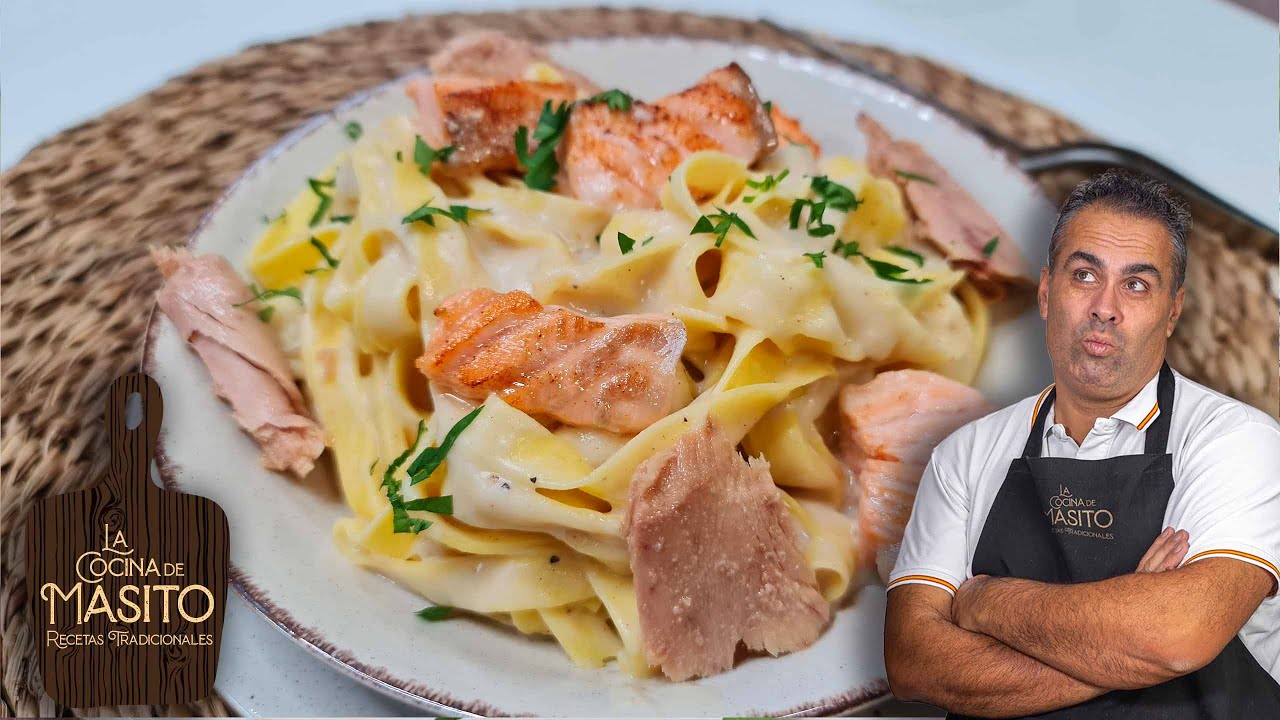 Nidos de PASTA con SALSA BECHAMEL y SALMON ¡UN SABOR INCREIBLE!