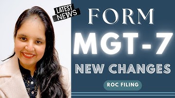 Latest Changes in MGT 7/7A on MCA V3 Portal | बिना देखे मत file करना | MGT 7 ROC Annual Return