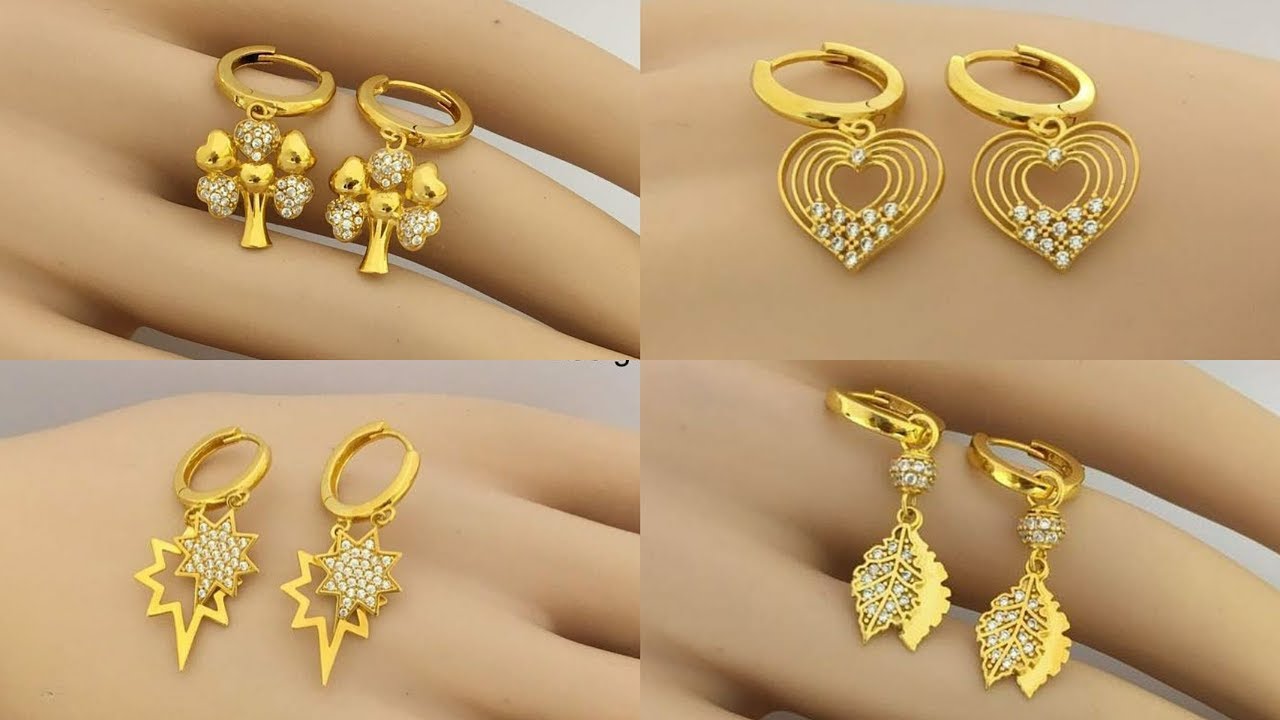 Beautiful Gold Earrings Deals  dukesindiacom 1694659314