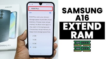 How to Increase RAM on Samsung A16 - Enable RAM Plus
