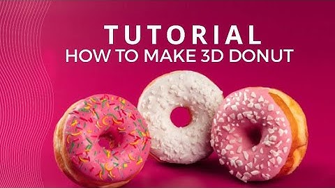 Metasequoia 4 Tutorial For Beginner Level 1 : How To Make 3D Donuts #phionestudio#metasequoia4
