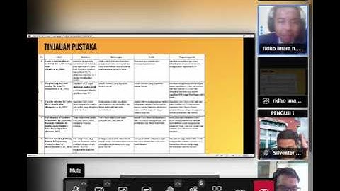 Video Sidang Proposal Skripsi an Ridho Imam Nugroho - Prodi Teknik Informatika Universitas Trilogi