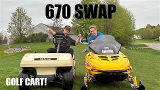 670cc Rotax Golf Cart Swap