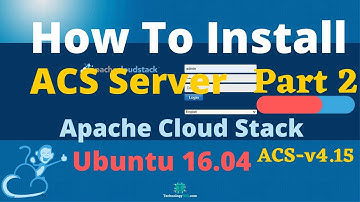 How To Install Cloud Stack Management Server 4.15 On Ubuntu 16.04 - Part-2