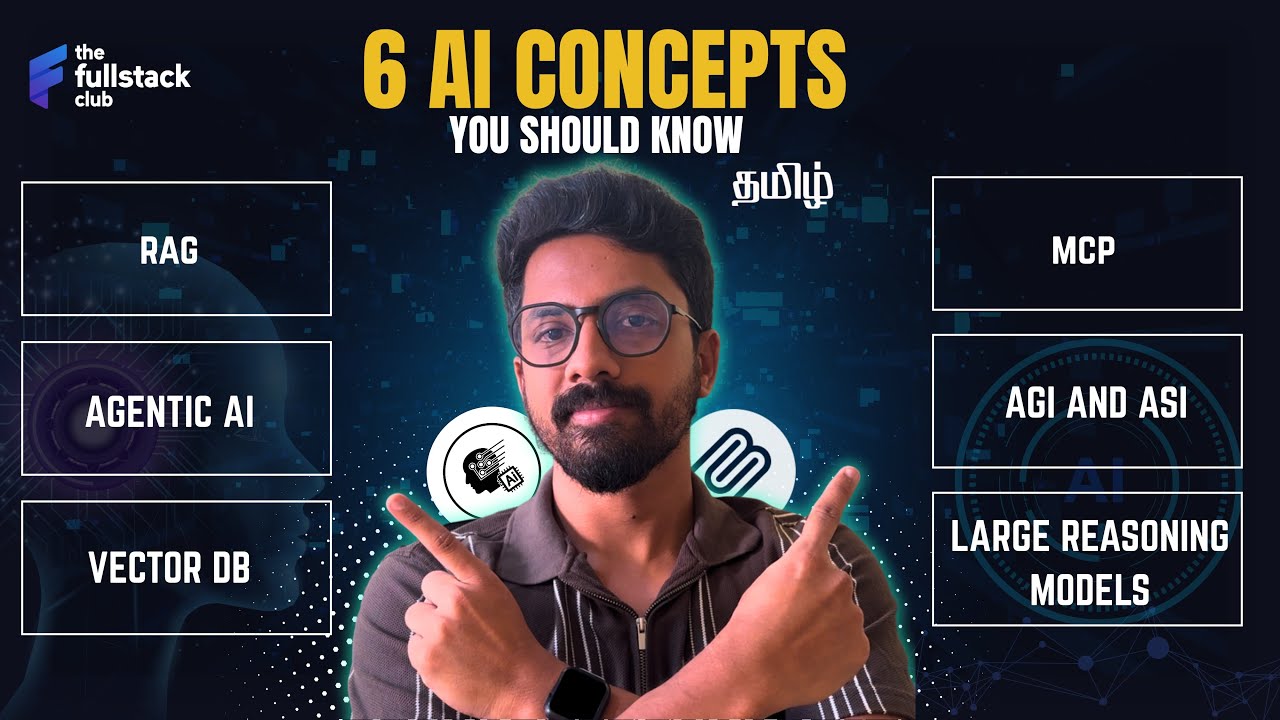 6 AI Concepts You Can’t Ignore | Tamil | The Fullstack Club - YouTube