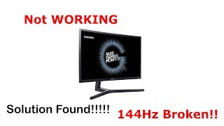 144Hz Monitor stuck at 120Hz! FIX (old version)