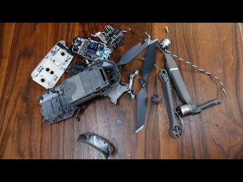 „DJI Mavic 2 Pro“ vidus po avarijos.