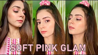 Peach Pink Soft Glam | Wedding Guest Makeup Look Tutorial screenshot 5