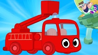 My Red Fire Truck And The Glue Bandits! - My Magic Pet Morphle Truck and Vehicle Videos For Kids