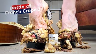 🥇 High Heels & French Crepes! 🇫🇷✨ Oddly Satisfying Food Crushing! ASMR
