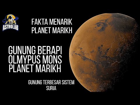 Planet Marikh I Olympus Mons Gunung Berapi terbesar Sistem Solar I The Red Planet Volcano