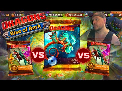 GOLD ODIN PACK VS SEASONAL PACK!!!!! | Dragons: Rise Of Berk #213