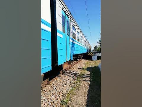 Электричка на станции Святошин в Киеве. #электричка - YouTube