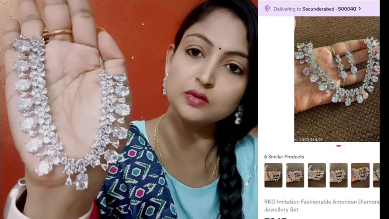 meesho Haul online shopping COD available meesho American Diomond👌