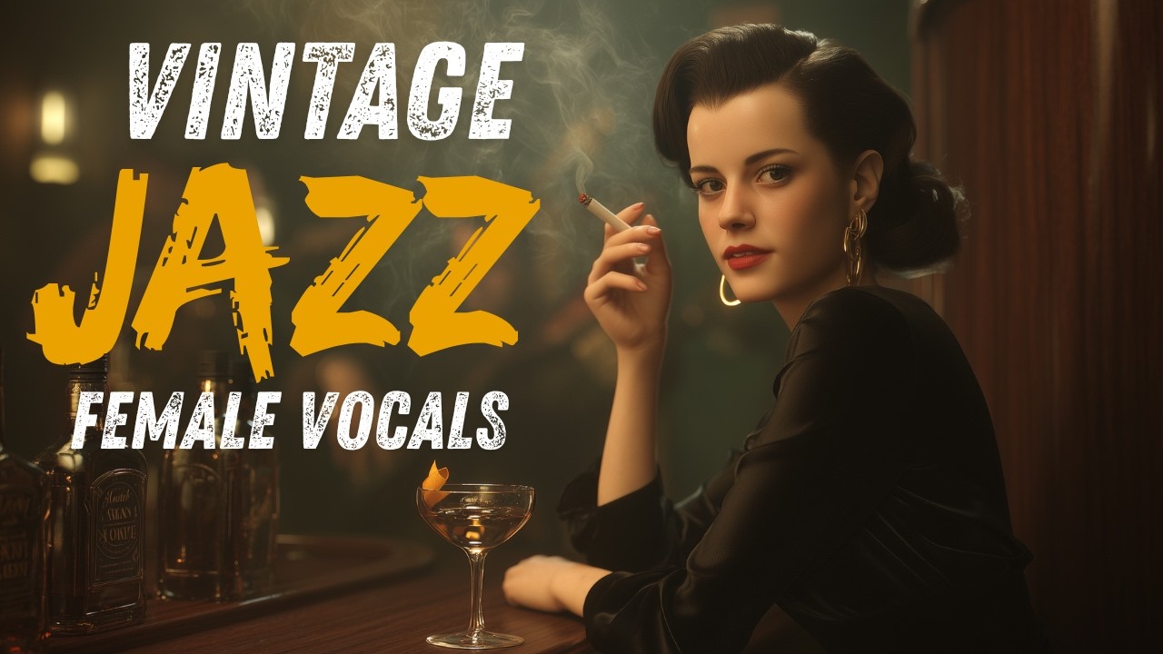 75 Min NYC Rooftop Jazz Bar ☕ Elegant Female Vocals 1940s