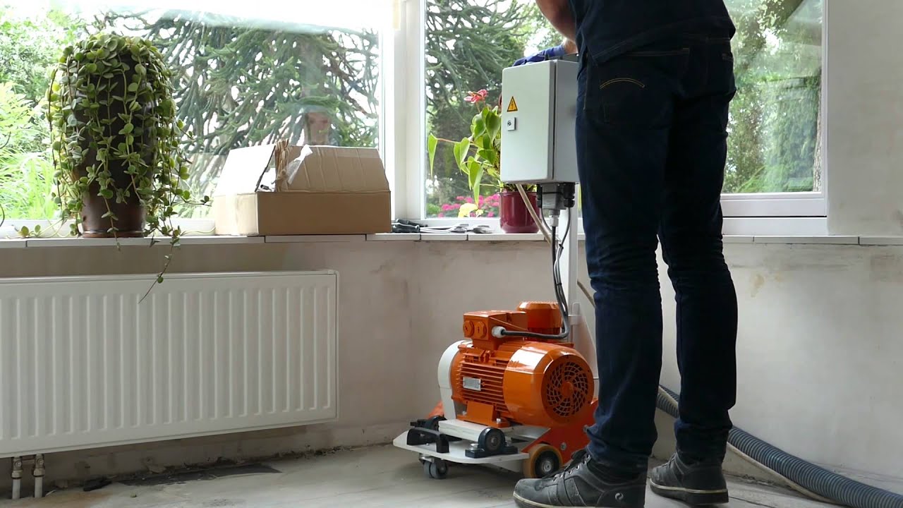 Underfloor heating milling machine, self-driven-model Floor iQ - YouTube