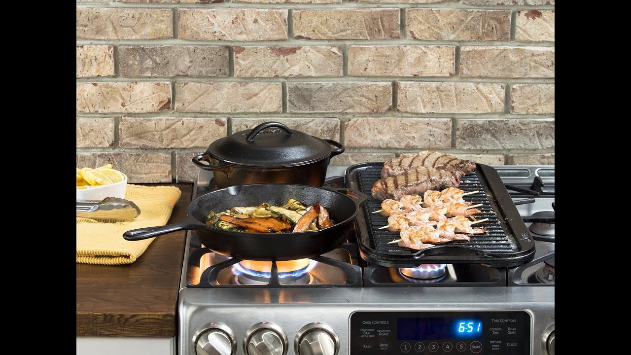 Review: Lodge LPGI3 Cast-Iron Reversible GrillGriddle, 20-inch x ...