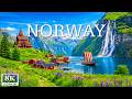 Norway 8K | A Picturesque Nordic Land of Emerald Valleys &amp; Majestic Waterfalls – Calming Music