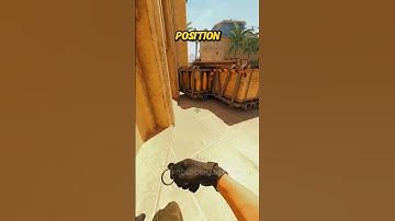 INVISIBLE FLASH ON MIRAGE #shorts #cs2