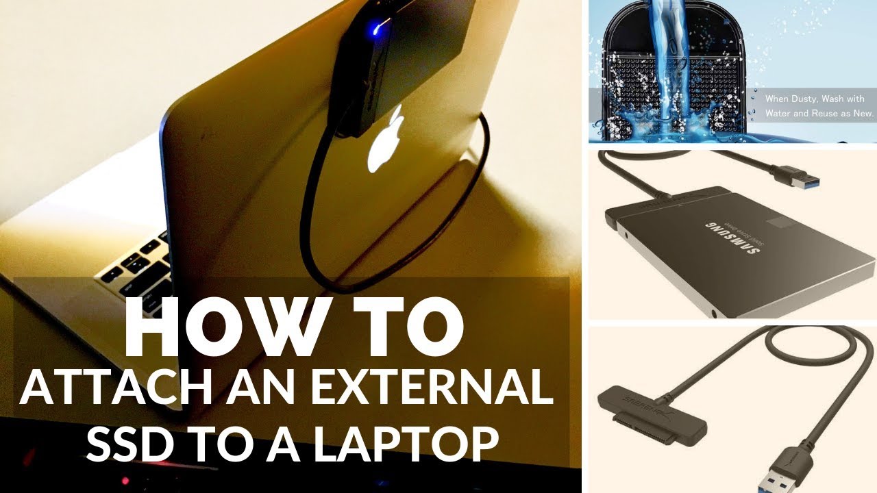 How to attach an external ssd to a laptop 