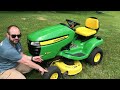 John Deere X series how to start and operate X300 tractor