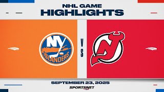 NHL Preseason Highlights | Islanders vs. Devils - September 23, 2025