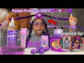 Doing my Hair Only Using PURPLE Hair Pr0ducts WITH a SPICE!