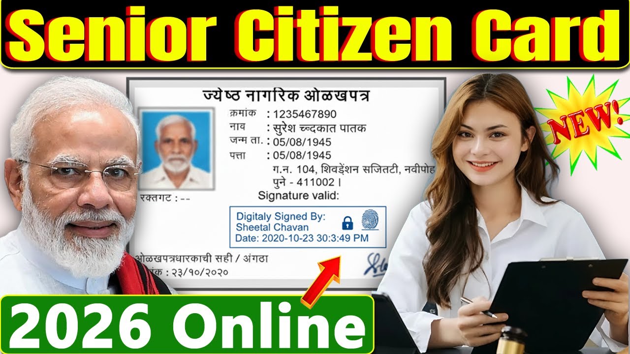 Maharashtra senior citizen card online kaise banaye | Maharashtra senior citizen card online apply