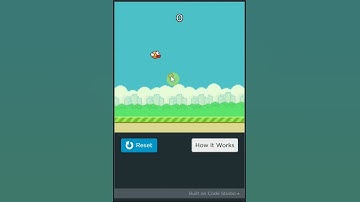 Flappy bird in code.org | #youtubeshorts
