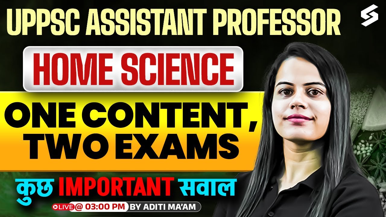 Assistant Professor Home Science | UGC NET/UP Assistant Professor Home Science Questions By Aditi