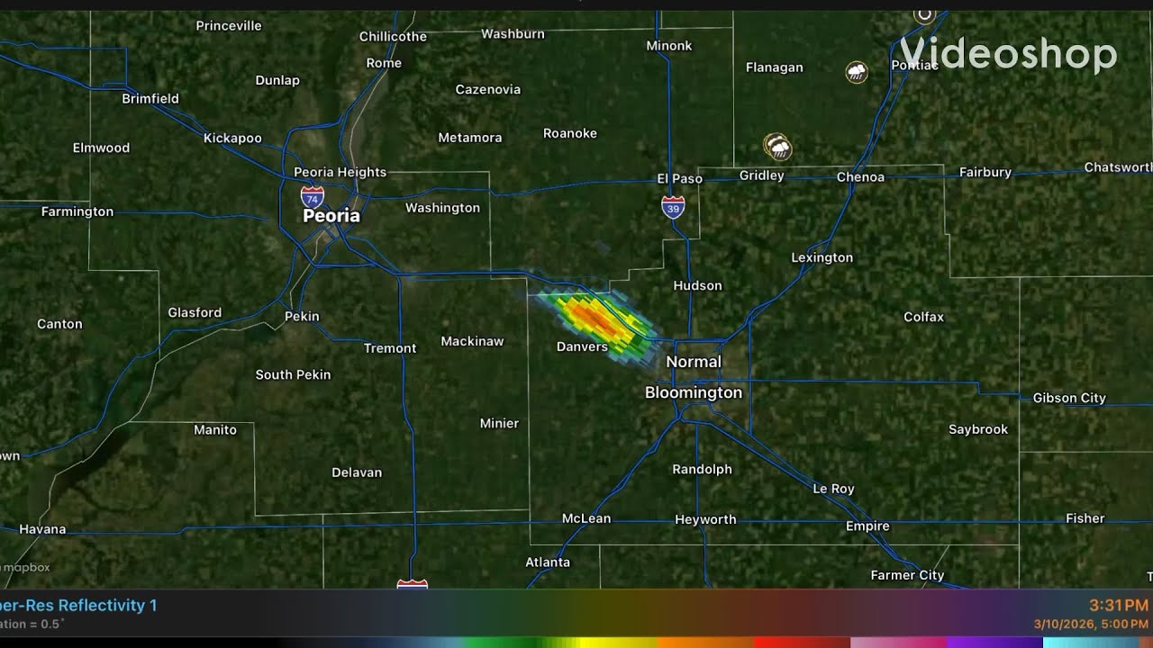 3/10/2026 IL-IN-MI supercell life cycle timelapse - YouTube