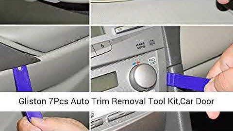 Gliston 7Pcs Auto Trim Removal Tool Kit Car Door Panel Radio Removal Dash Pry Clip Tools