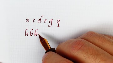 How to practice effectively Italic script with a fountain pen:  Handwriting practice
