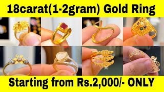 Elegant 18 Carat Gold Ring Designs Discover Stunning Styles With Weight Price Details