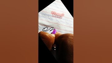 Mona name writing #signature #viral #handwriting #skyshoyaib