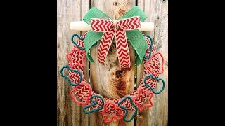 Dollar Tree Cookie Cutter Christmas Wreath by Little Mrs DIY 968 views 5 years ago 3 minutes, 19 seconds