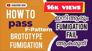 Brototype fumigation pattern question? F pattern /how to pass fumigation pattern question