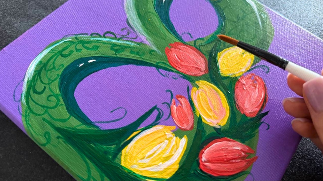 The Best Gift for March 8 Is Handmade |  Try It Yourself | Relaxing Painting