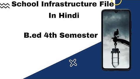 Complete School Infrastructure File in Hindi || B.ed 4th Semester || Lucknow University