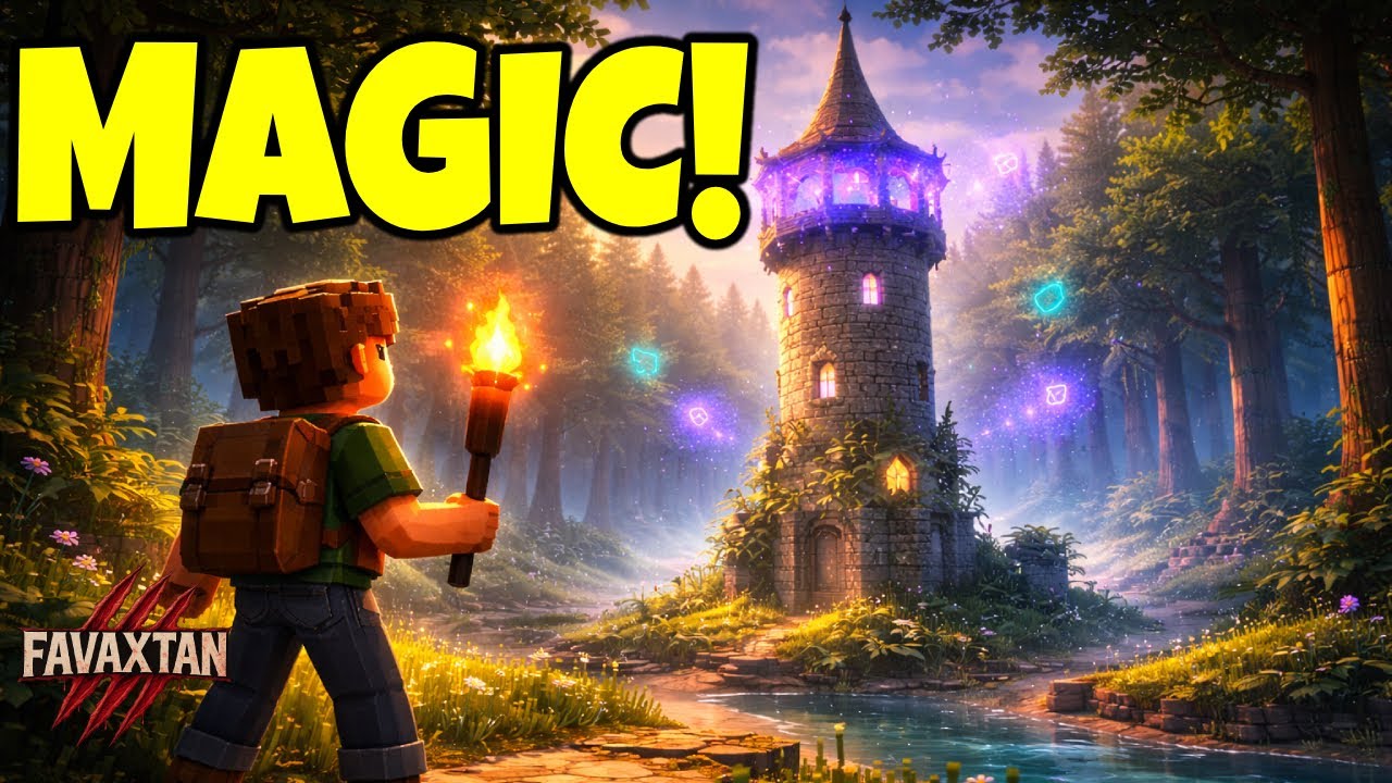 This Voxel Survival Game Has MAGIC?! | Lay of the Land Gameplay | Ep 2 