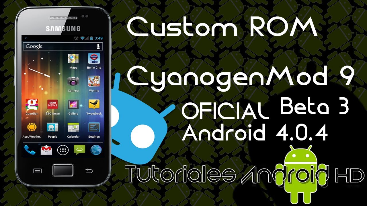 Cyanogenmod Roms CyanogenMod 9 Beta 3 Android 4.0.4 OFICIAL Custom ROM (Inestable ...