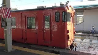 JR青森駅　津軽線 三厩行き発車【キハ48形・337D】　2021.02.12