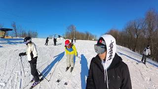 Super nice day skiing at Camp Fortune with Joel and Steph - Feb 21 2026