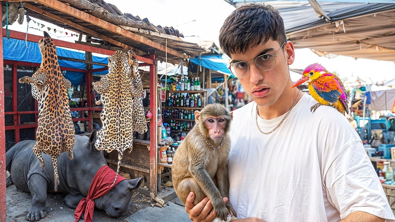 Me Infiltré en un MERCADO de ANIMALES EXÓTICOS
