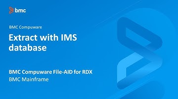 BMC Compuware File-AID for RDX - Extract with IMS database