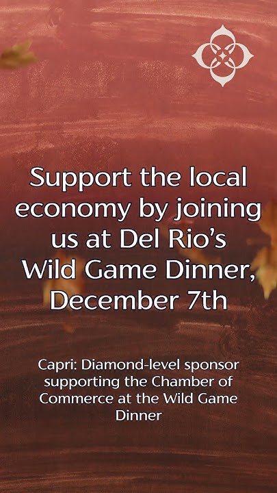 We’re Sponsoring Del Rio’s Wild Game Dinner! #shorts #DelRio # ...