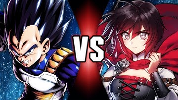 Vegeta vs Ruby Rose | Sprite Animation | Dragon Ball vs RWBY